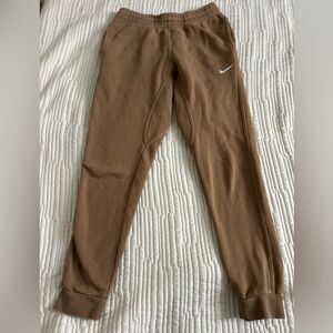 Nike Mens Brown Elastic Waist Athletic Jogger Sweatpants Size Small